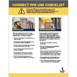 Correct PPE Use Checklist