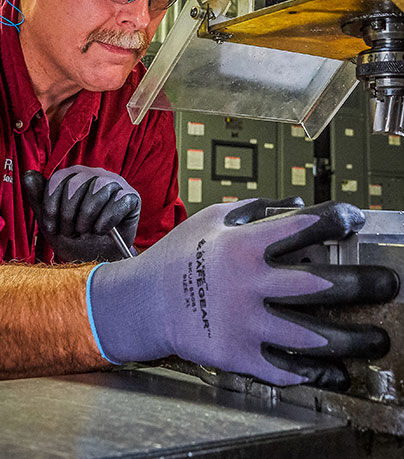 Person wearing J.J. Keller SAFEGEAR PPE Hand Protection