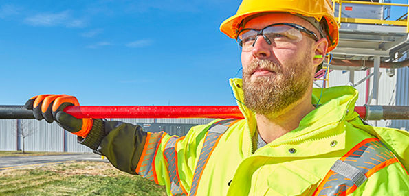 Construction Person Wearing J.J. Keller SAFEGEAR PPE