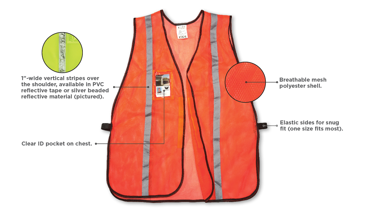 NON-CERTIFIED VEST WITH SILVER TAPE