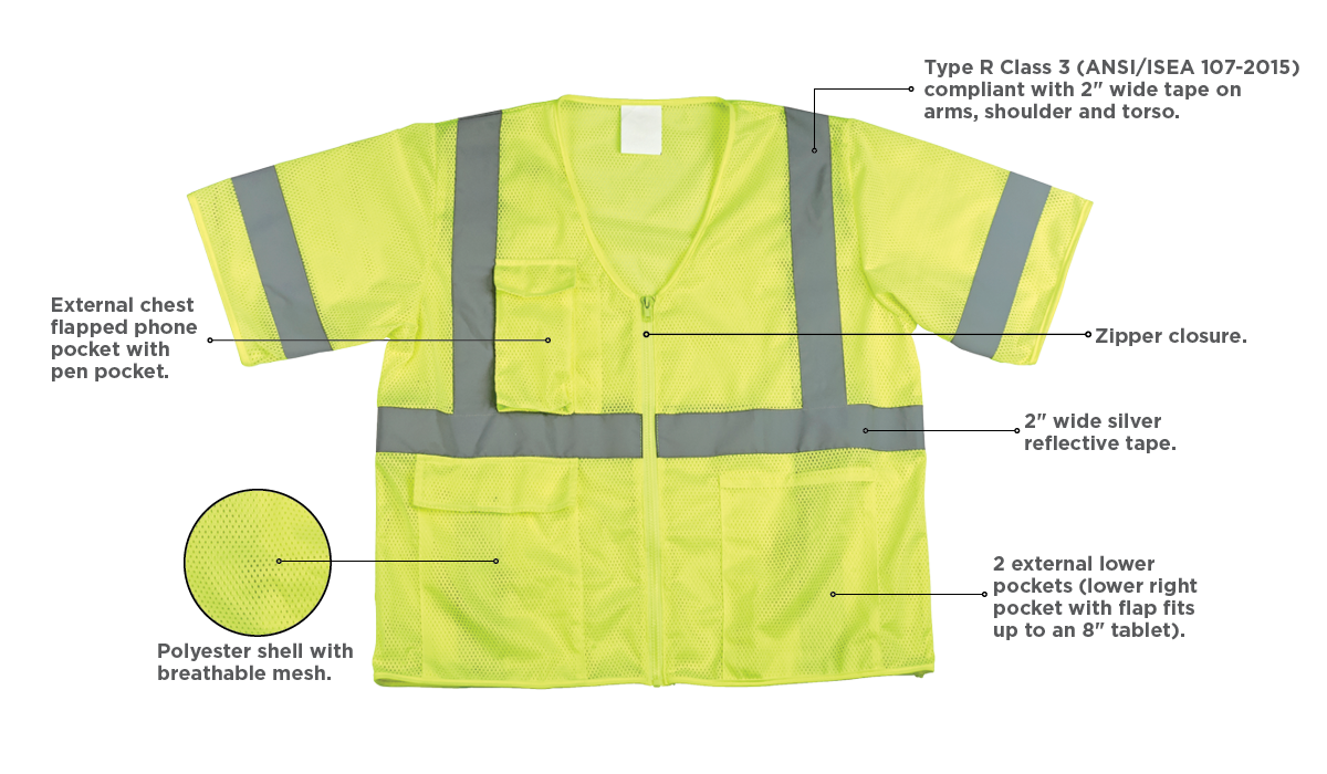 TYPE R | CLASS 3 HI-VIS VEST